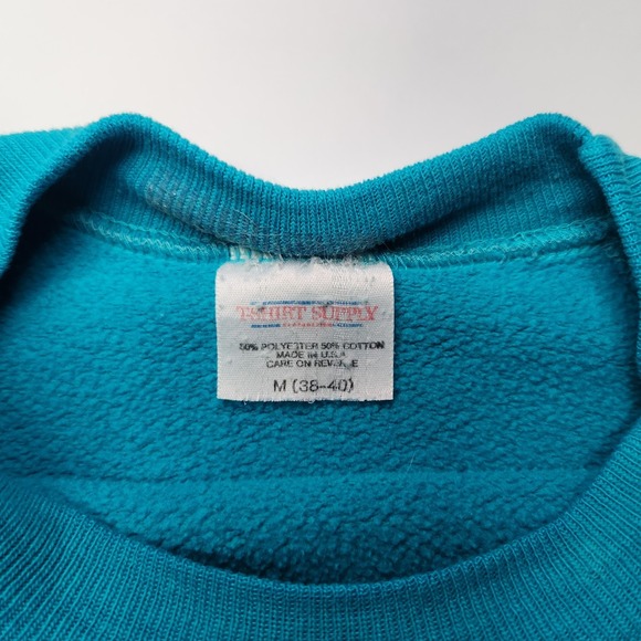 Vintage 80s Disneyland Mickey Mouse Sweatshirt USA Made Women's M - Picture 3 of 8